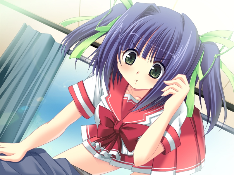 game cg, tagme, 1girl, bed, female focus, solo