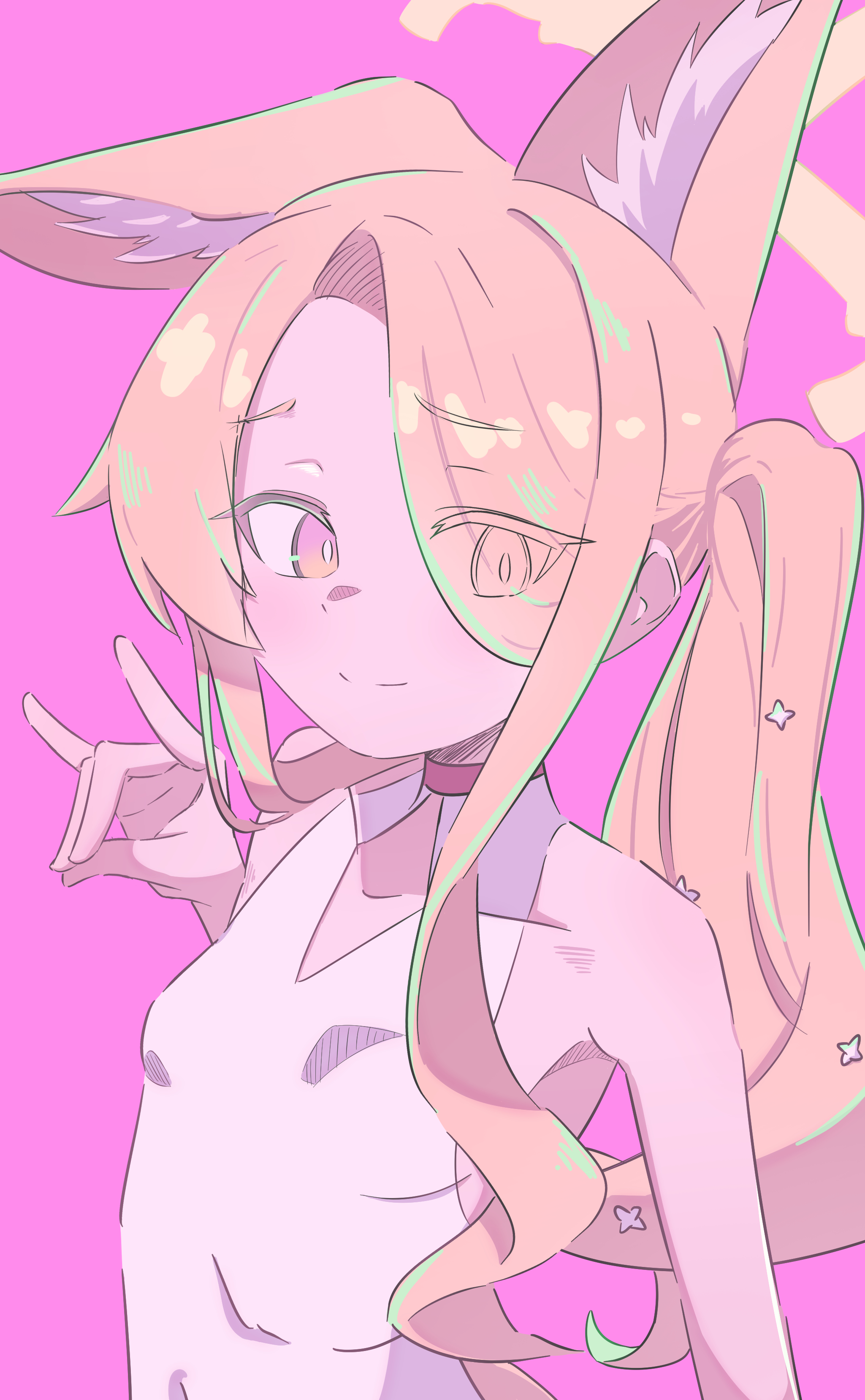seia (blue archive), seia (swimsuit) (blue archive), blue archive, absurdres, highres, 1girl, animal ears, blonde hair, breasts, fox ears, halo, looking at viewer, orange eyes, sahinaro, small breasts, solo, swimsuit, upper body