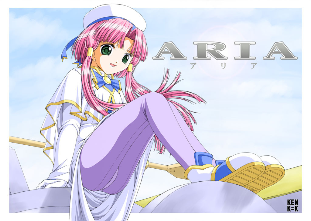 mizunashi akari, aria (manga), tagme, 00s, long hair, pantyhose, skirt