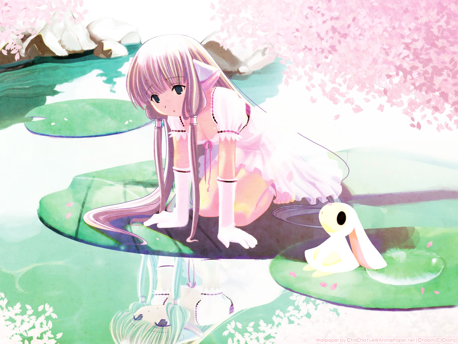atashi (chobits), chii, chobits, highres, tagme, 00s, 1girl, long hair, see-through clothes, skirt