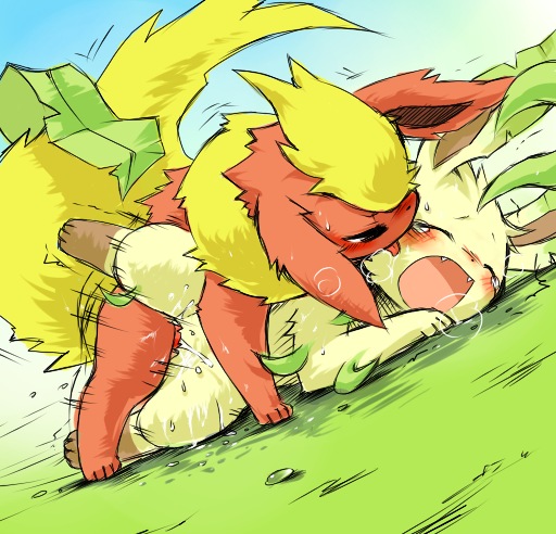 Rule34 – If it exists, there is porn of it / flareon, leafeon / 12810