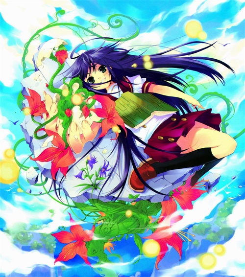 ito noizi, tagme, blush, long hair, school uniform, serafuku, skirt, socks