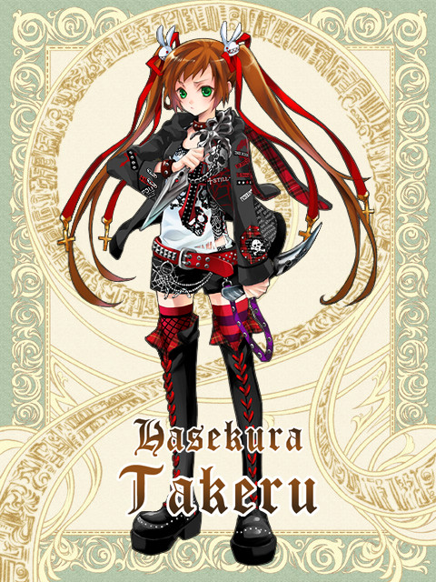 goth fashion, long hair, skirt, thighhighs, twintails