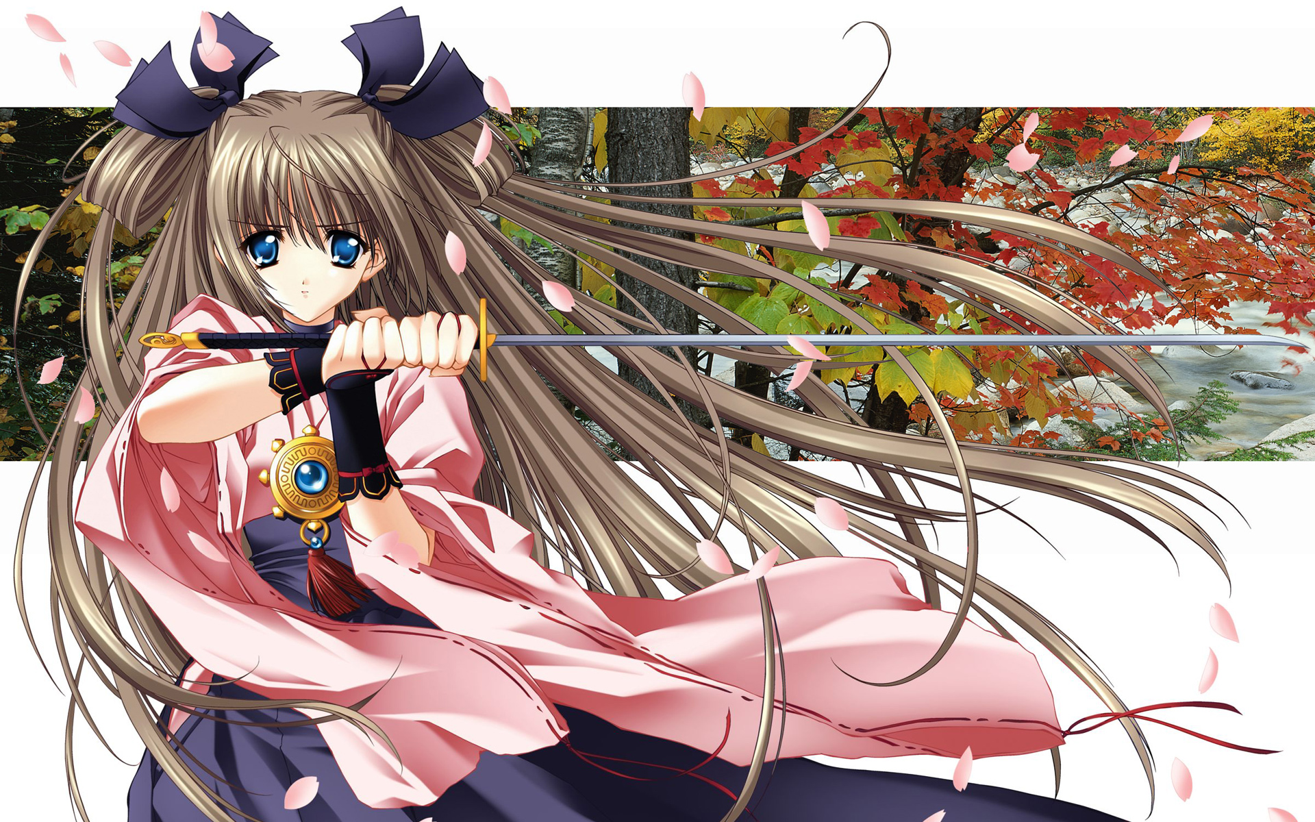 highres, tagme, blush, long hair, sword, weapon