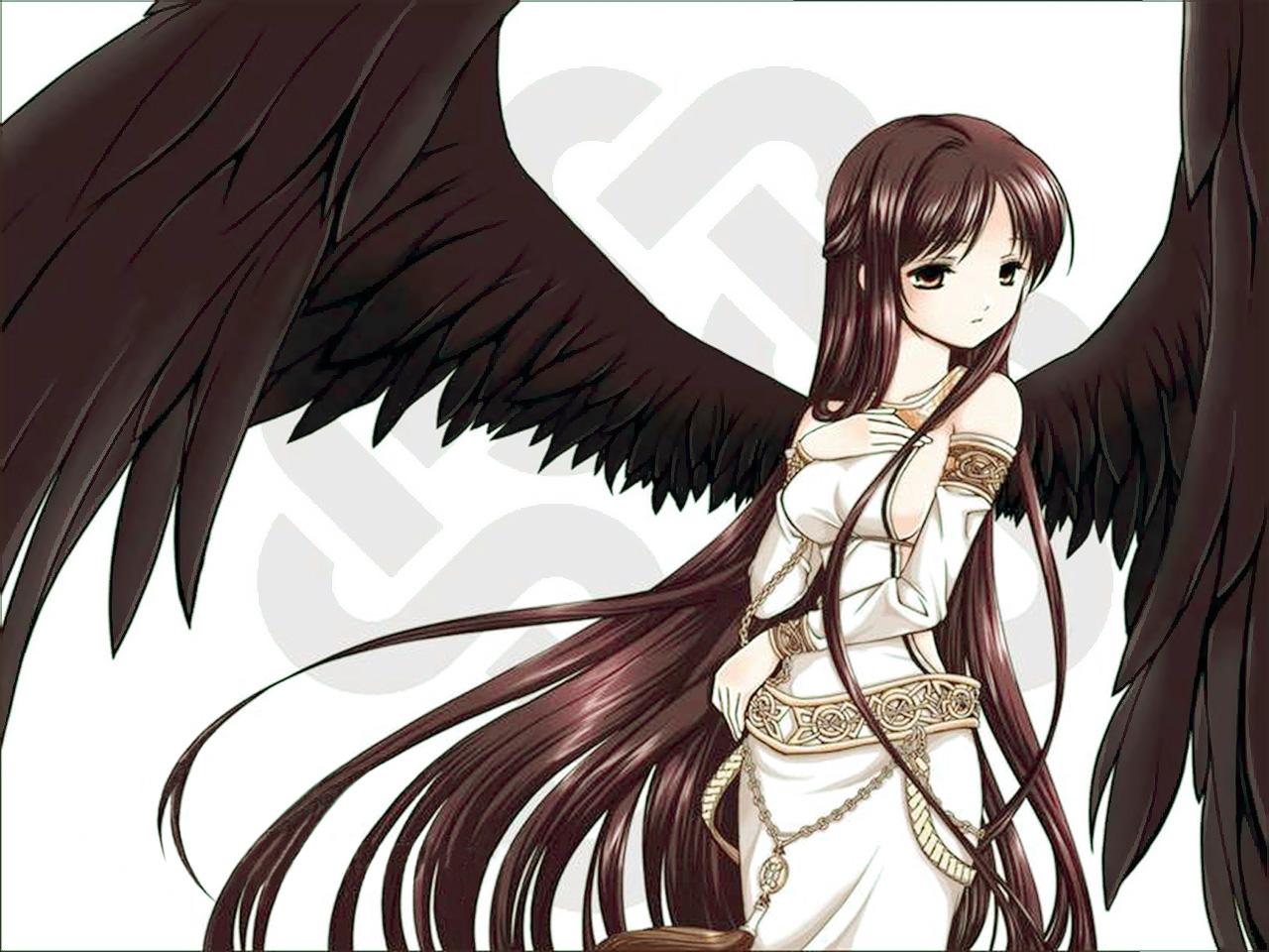 artist request, character request, copyright request, tagme, 1girl, breasts, female focus, long hair, solo, wings