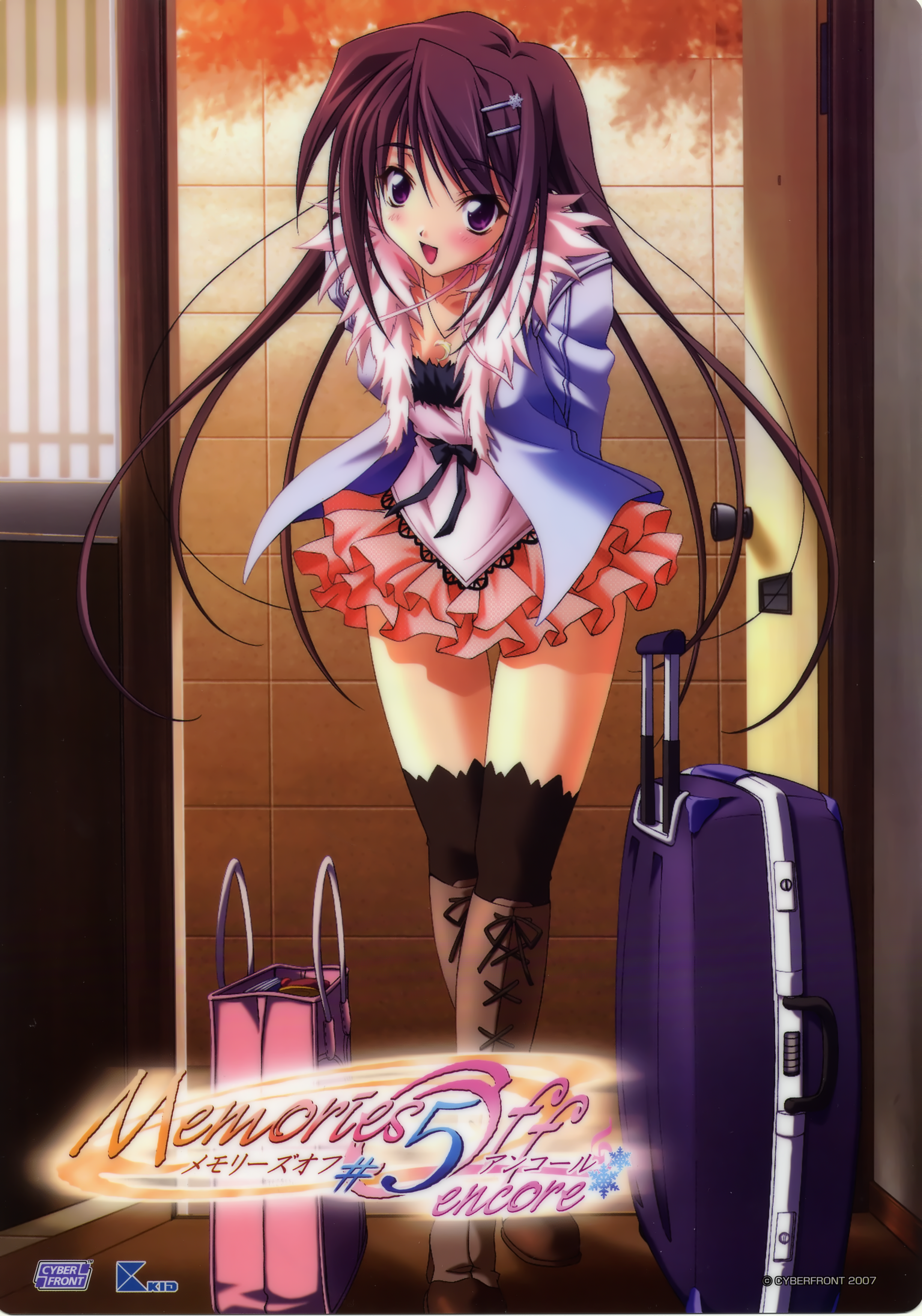 absurdres, highres, blush, long hair, skirt, thighhighs