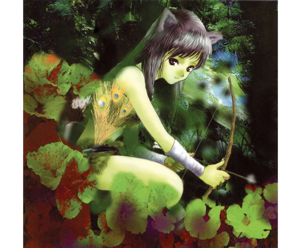 tagme, animal ears, cat ears, long hair, shorts