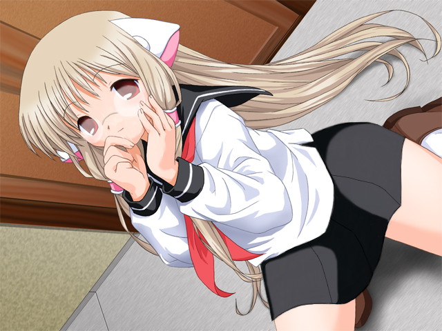 chii, chobits, 00s, glasses, long hair, school uniform, serafuku, skirt