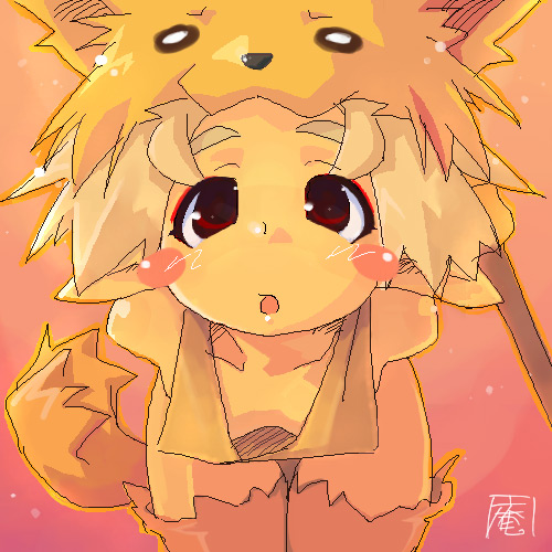 moonlight flower, ragnarok online, lowres, animal ears, blonde hair, flat chest, fox, fox ears, game, gloves, hat, red eyes, short hair, tail, thighhighs