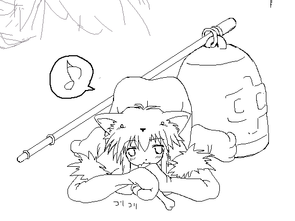 moonlight flower, ragnarok online, animal ears, ass, fox, fox ears, game, gloves, hat, loli, monochrome, no panties, short hair