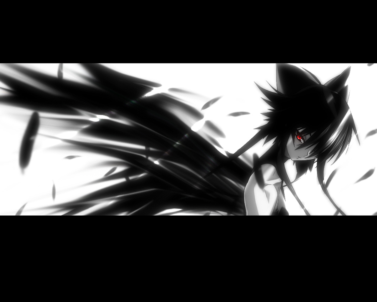 tagme, feathers, red eyes, wings