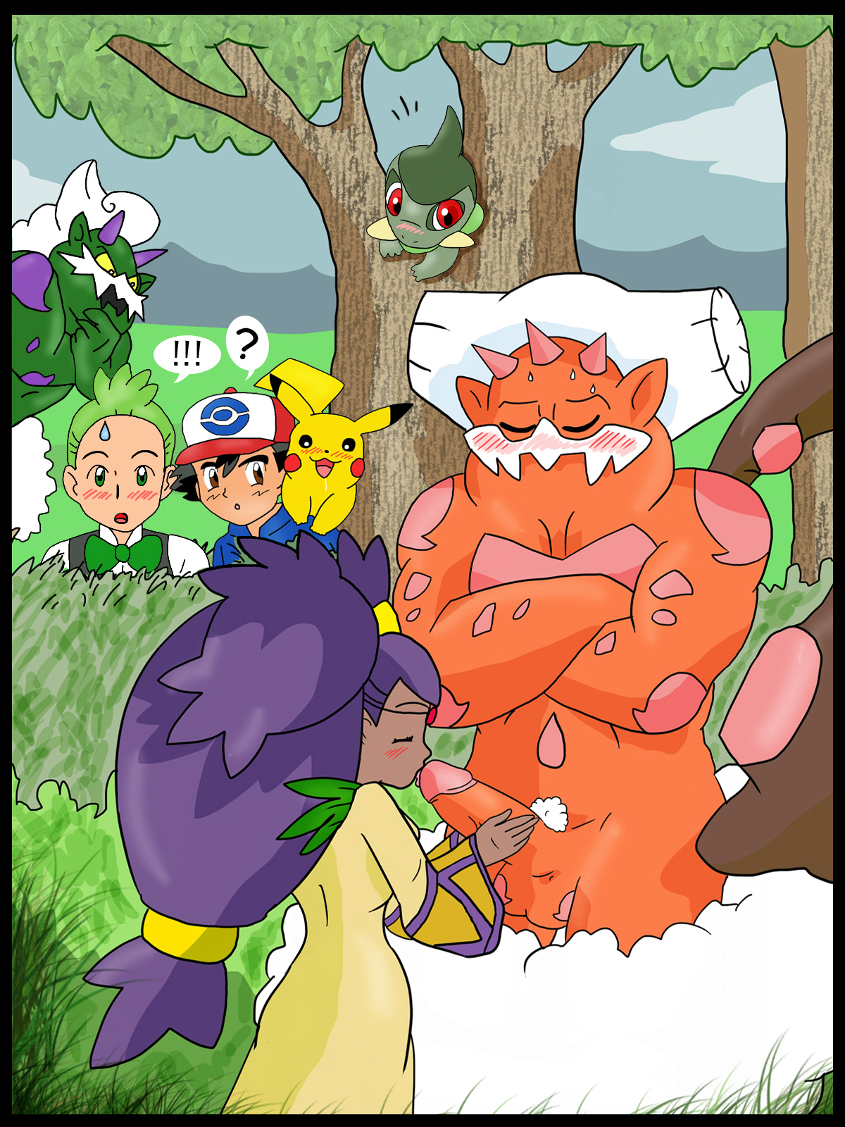 Rule34 – If it exists, there is porn of it / axew, cilan (pokemon), iris (pokemon), landorus, pikachu, satoshi (pokemon), tornadus / 15433
