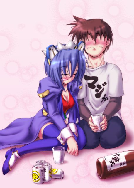 2k-tan, microsoft windows, os-tan, animal ears, blue hair, blush, cat ears, glasses, robot, short hair, sleeping, thighhighs