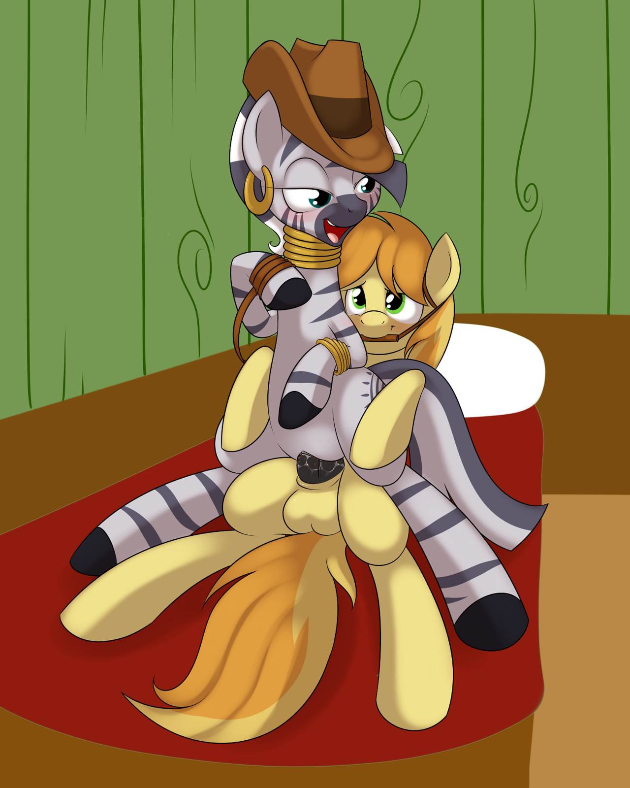 Rule34 – If it exists, there is porn of it / kloudmutt, braeburn, zecora (mlp) / 15639
