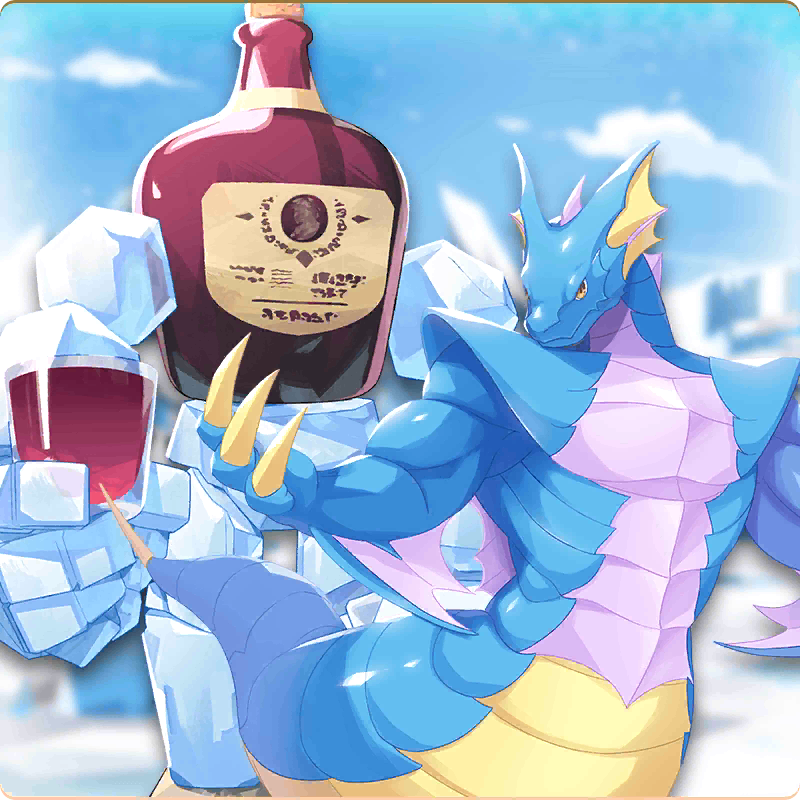 golem (monster farm), naga (monster farm), line: monster farm, monster farm, official art, claws, dream bottle (monster farm), leviathan (monster farm), salamander, simulacrum