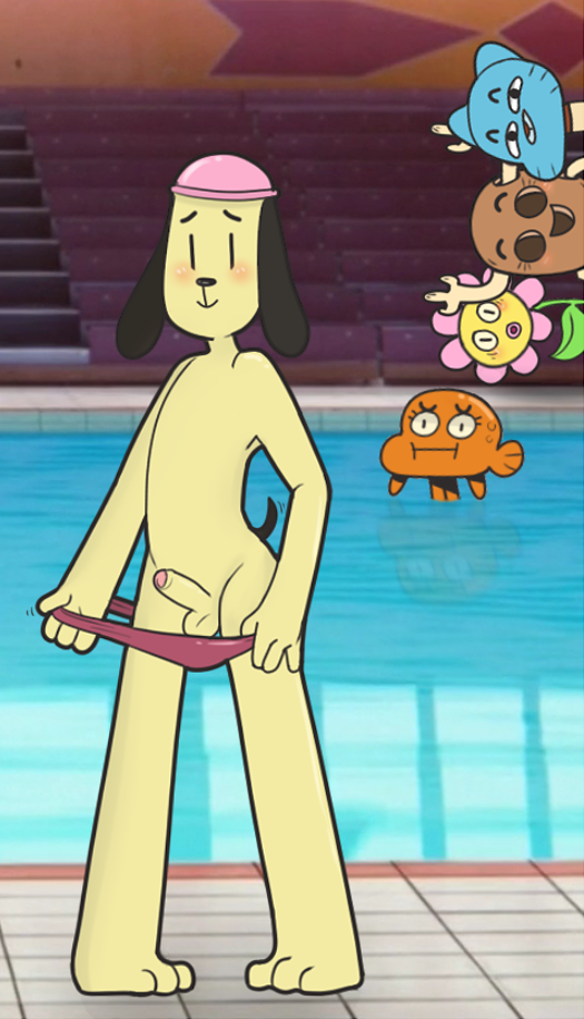 Rule34 – If it exists, there is porn of it / pkaocko, darwin watterson, leslie, penny fitzgerald, the dog / 16580