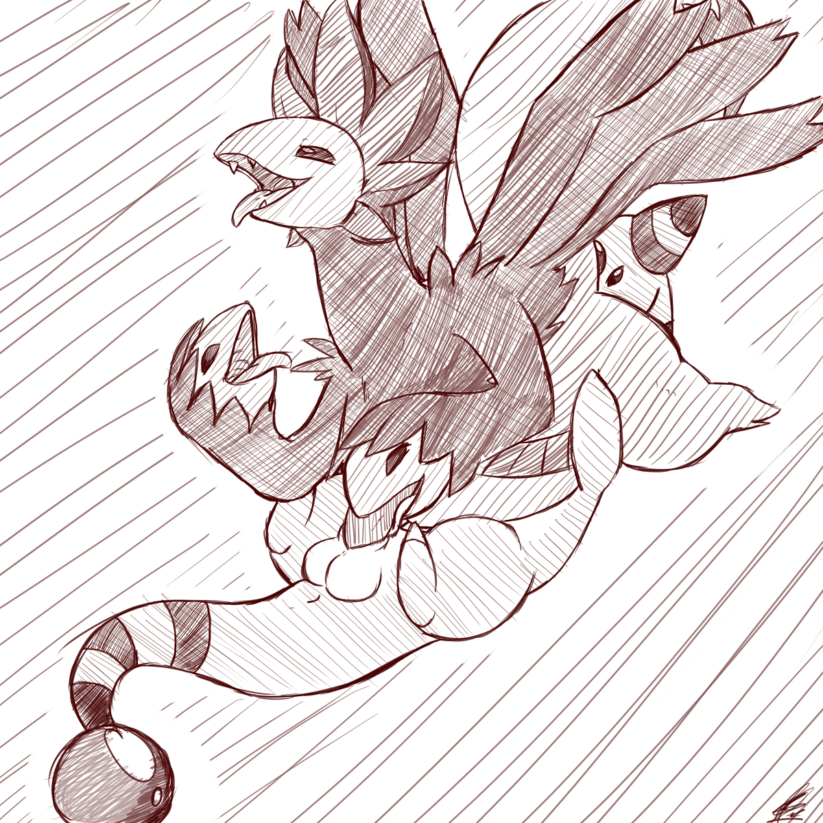 Rule34 – If it exists, there is porn of it / ampharos, hydreigon / 16648