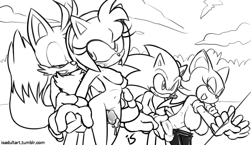 Rule34 – If it exists, there is porn of it / hotred, amy rose, rouge the bat, sonic the hedgehog, tails / 16792