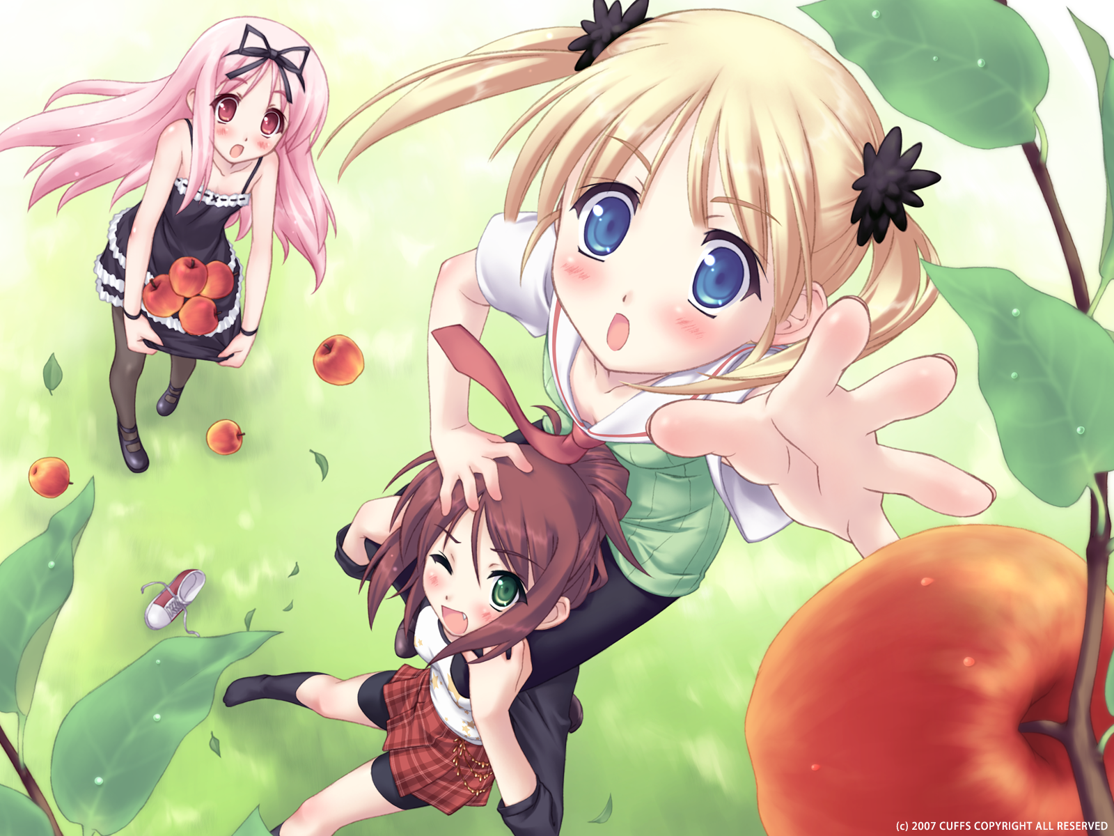 artist request, character request, copyright request, highres, tagme, 3girls, multiple girls