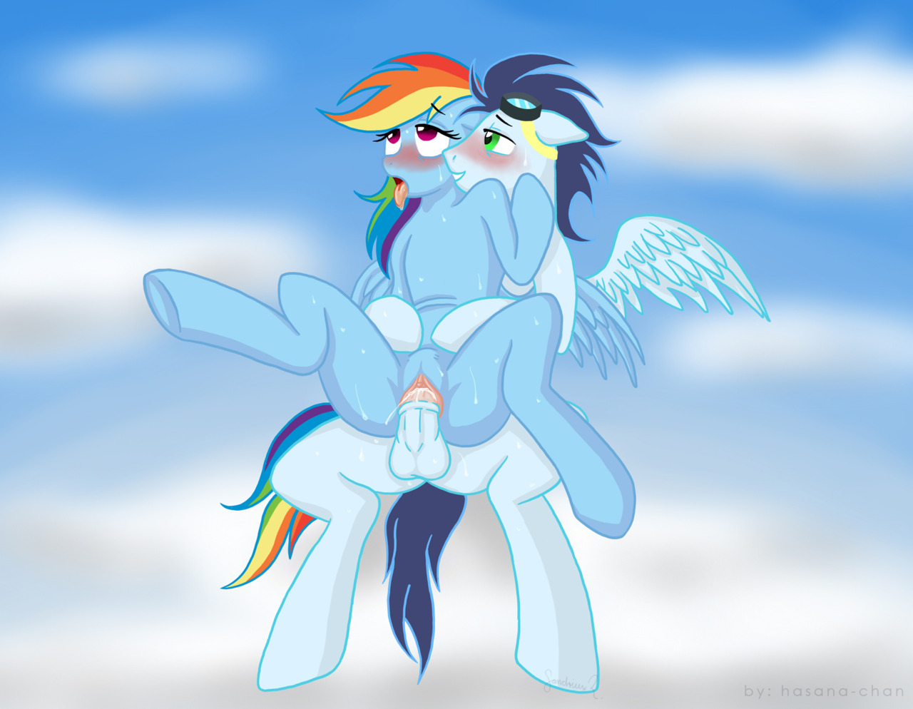 Rule34 – If it exists, there is porn of it / hasana-chan, rainbow dash (mlp), soarin (mlp), wonderbolts (mlp) / 16914