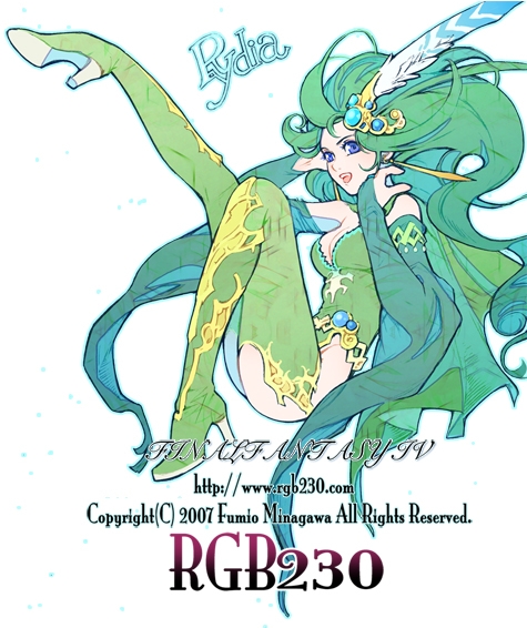 rydia (adult) (ff4), rydia (ff4), final fantasy, final fantasy iv, 1990s (style), 1girl, :d, blue eyes, boots, breasts, bridal gauntlets, cape, cleavage, detached sleeves, female focus, full body, green boots, green hair, green thighhighs, hair ornament, high heel boots, high heels, leg up, legs, leotard, long hair, long legs, looking at viewer, medium breasts, open mouth, retro artstyle, sitting, smile, solo, thigh boots, thighhighs, thighs, white background