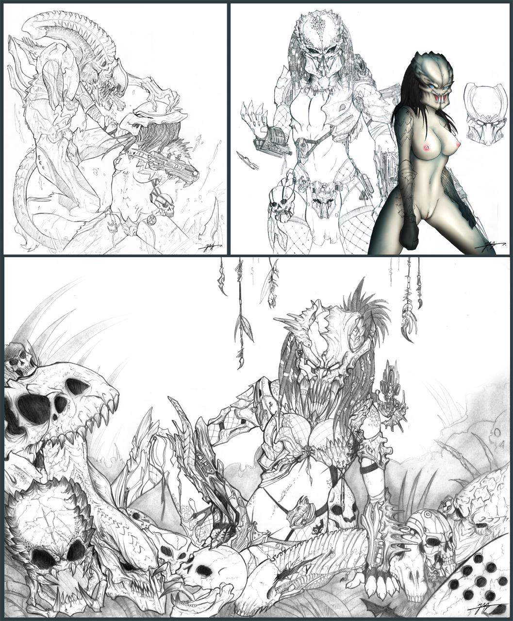 Rule34 – If it exists, there is porn of it / mirapony, predator, xenomorph, yautja / 17268