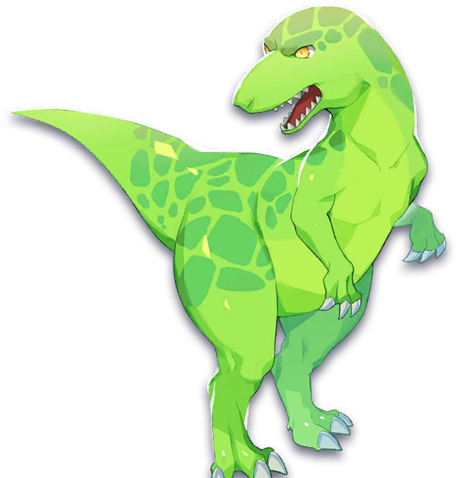 dino (monster farm), line: monster farm, monster farm, official art, dinosaur