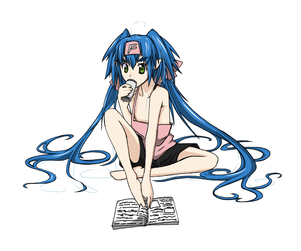 d-suke, klan klein, meltrandi, zentradi, macross, macross frontier, 00s, 1girl, female focus, flat chest, legs, long hair, nipple slip, nipples, pointy ears, solo, very long hair