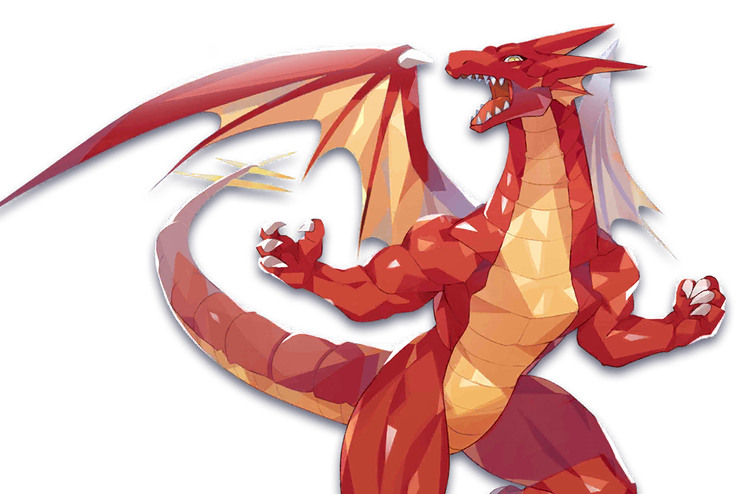 dragon (monster farm), line: monster farm, monster farm, official art, dragon
