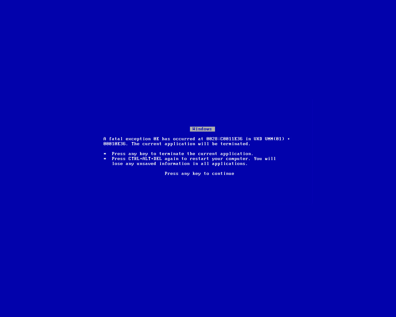 tagme, artistic error, blue screen of death, no humans