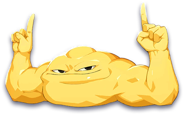 gaboo, line: monster farm, monster farm, official art, monster, pointing, pointing up