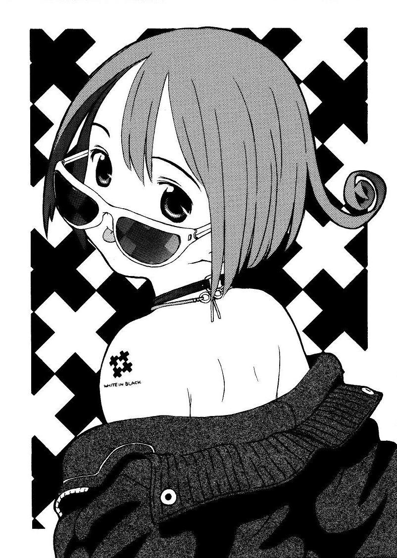 yug (ekaki), original, :p, ahoge, back, bare shoulders, greyscale, jacket, looking back, monochrome, off shoulder, robe slip, shirt slip, short hair, solo, sunglasses, tongue, tongue out