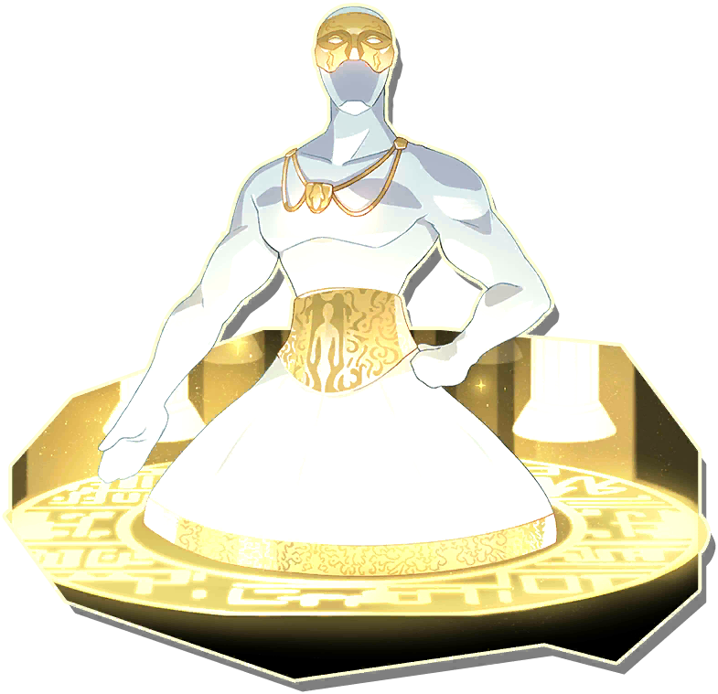 jell (monster farm), line: monster farm, monster farm, official art, eye mask, jewelry, monster, noble jell (monster farm)