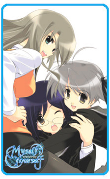 fujimura yuzuki, mochida hinako, oribe aoi, myself yourself, lowres, 00s, pantyhose, school uniform, serafuku