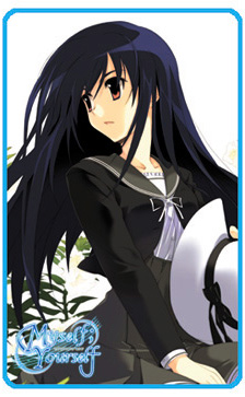 yatsushiro nanaka, myself yourself, lowres, 00s, 1girl, female focus, hat, school uniform, serafuku, solo