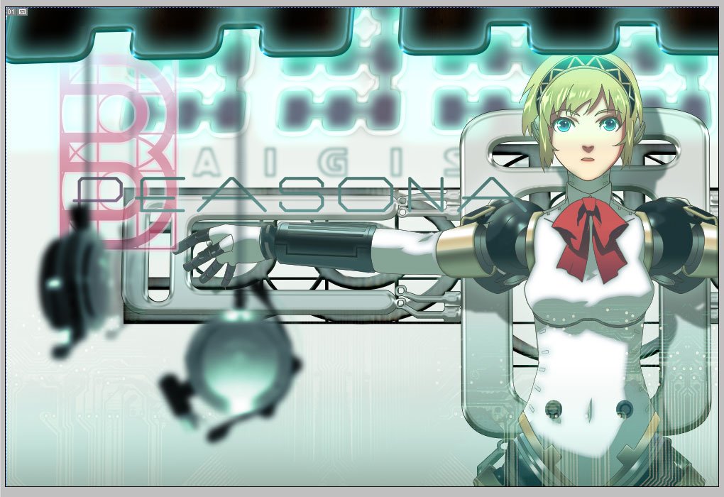 119, 1ten, aigis (persona), atlus, persona, persona 3, bad id, bad pixiv id, 1girl, android, blonde hair, blue eyes, female focus, short hair, solo
