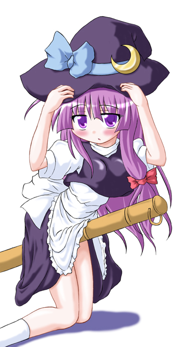inasaki shirau, kirisame marisa, patchouli knowledge, touhou, 1girl, blush, bow, cosplay, female focus, kirisame marisa (cosplay), pink bow, solo