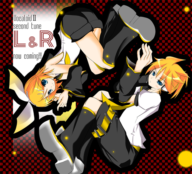 jum (artist), jum (parallel parasol), kagamine len, kagamine rin, vocaloid, 1boy, 1girl, brother and sister, siblings, twins
