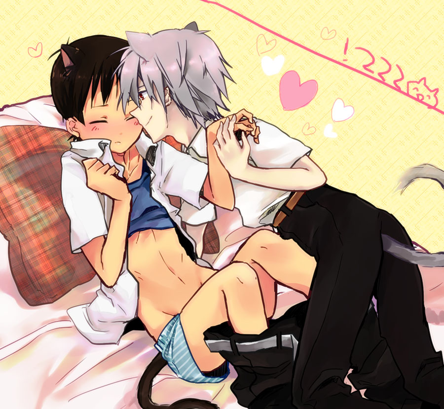 Rule34 – If it exists, there is porn of it / kaworu nagisa, shinji ikari / 18590