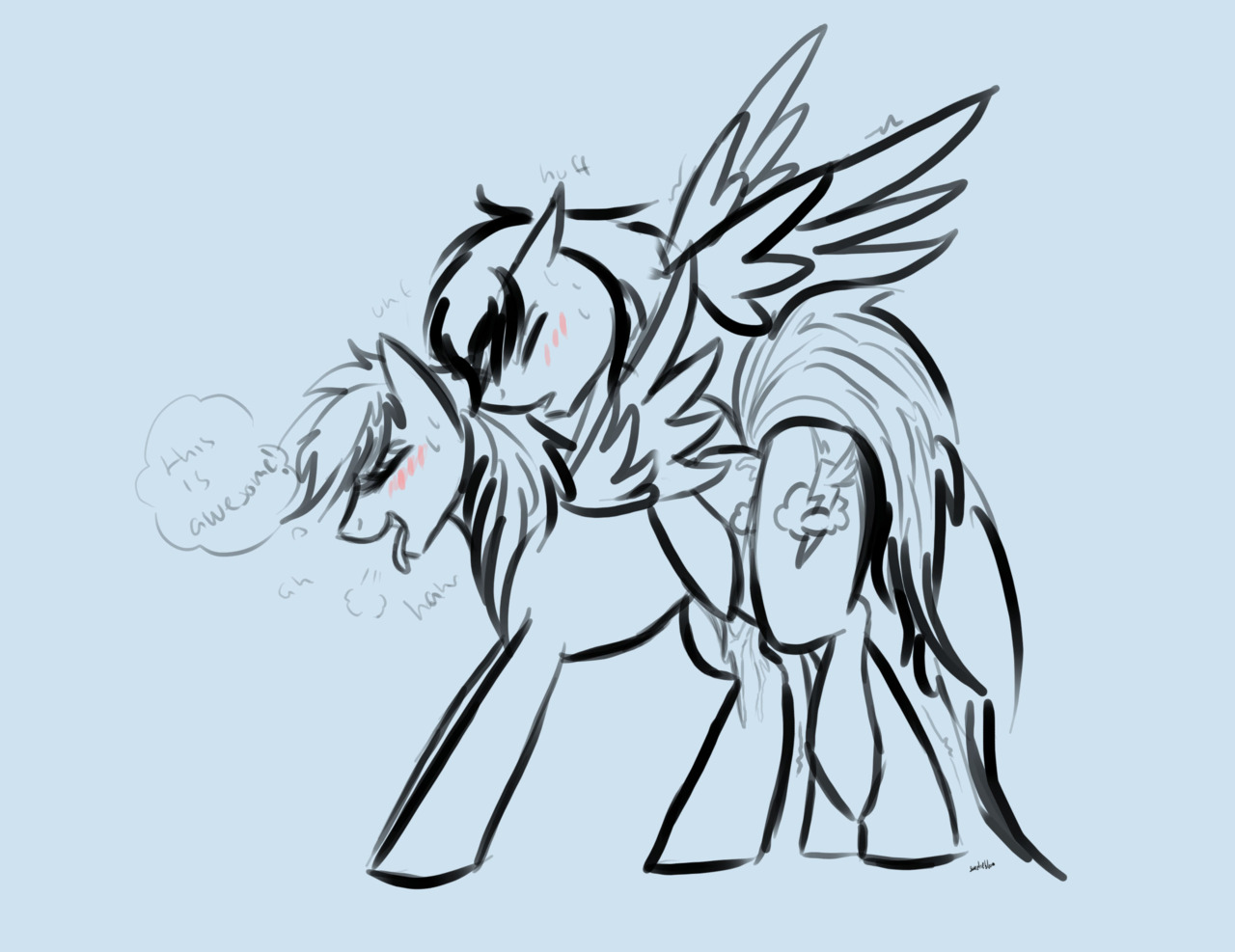 Rule34 – If it exists, there is porn of it / rainbow dash (mlp), soarin / 18633