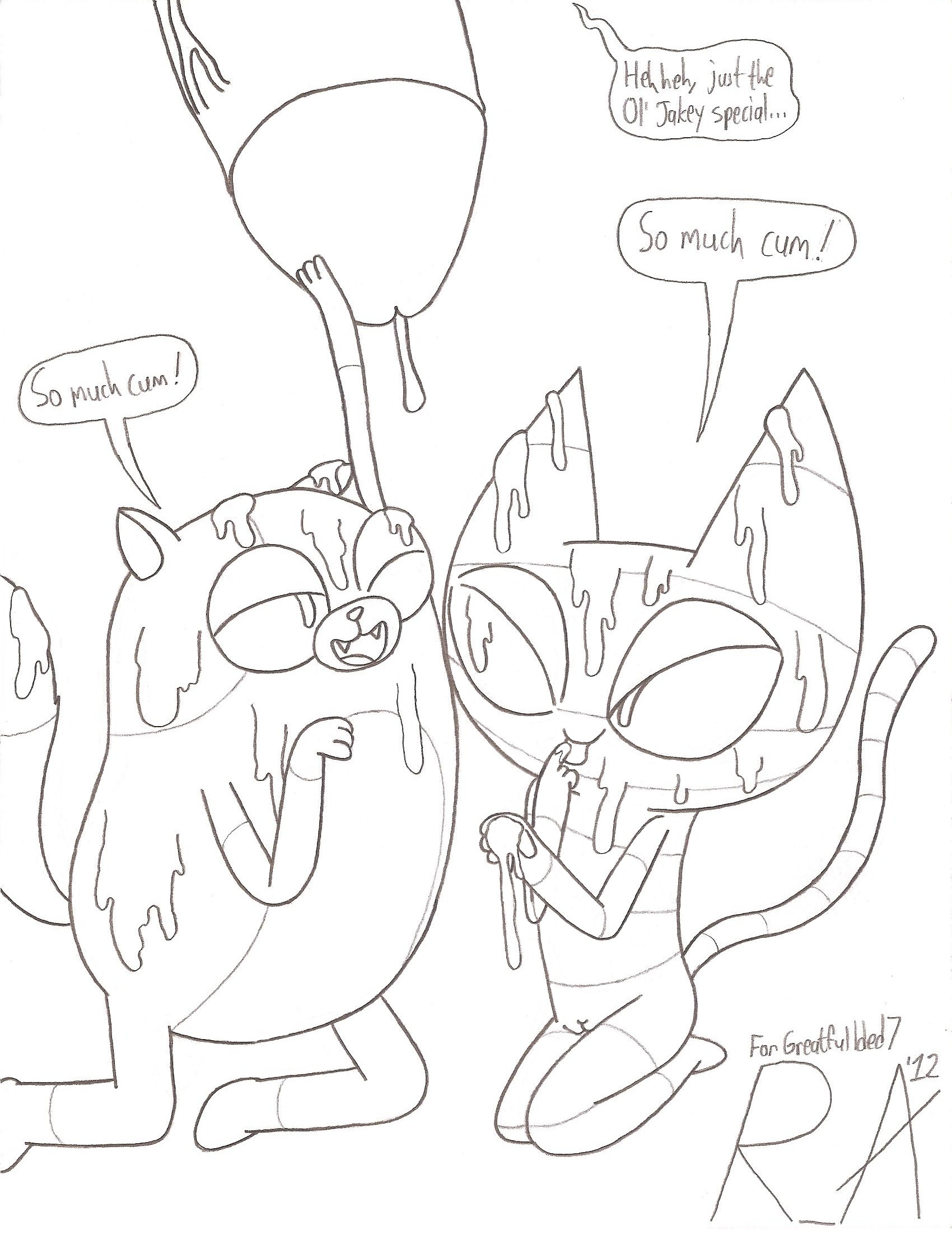 Rule34 – If it exists, there is porn of it / random anon, cake the cat, jake the dog, me-mow / 19069