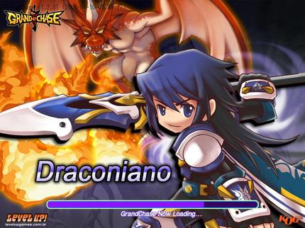 ronan erudon, dragon knight, grand chase, lowres, armor, blue eyes, blue hair, dragon, fire, polearm, spear, weapon