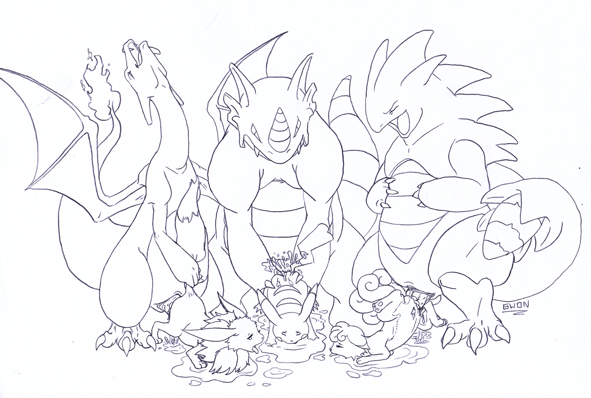 Rule34 – If it exists, there is porn of it / gwon, charizard, eevee, pikachu, rhydon, tyranitar, vulpix / 19171