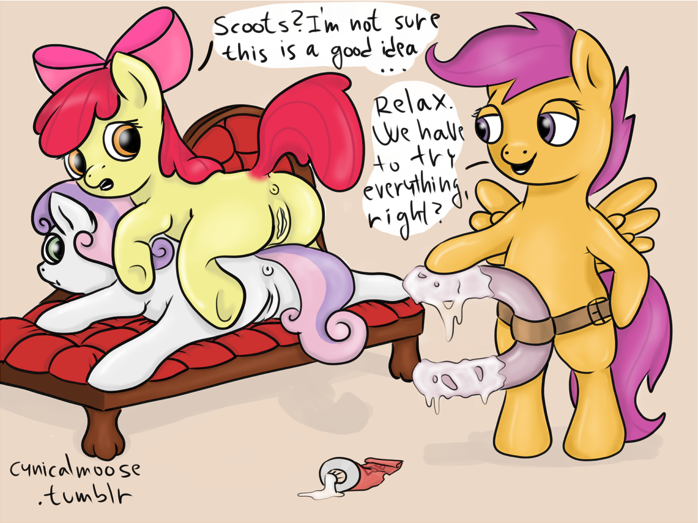Rule34 – If it exists, there is porn of it / cynicalmoose, apple bloom (mlp), cutie mark crusaders, scootaloo (mlp), sweetie belle (mlp) / 19462
