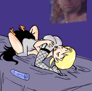 Rule34 – If it exists, there is porn of it / crablouse, roxy lalonde, vriska serket / 19518