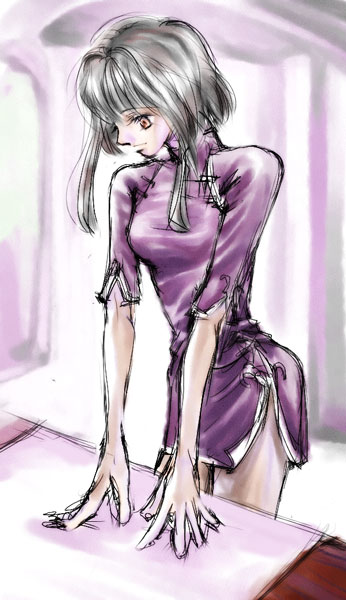 cross-empire, crossempire, larcei (fire emblem), fire emblem, fire emblem: genealogy of the holy war, nintendo, black hair, brown eyes, miniskirt, short hair, skirt