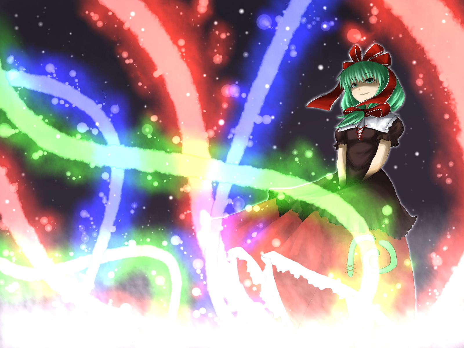 katagi ren, kagiyama hina, touhou, highres, 1girl, female focus, front ponytail, solo, standing