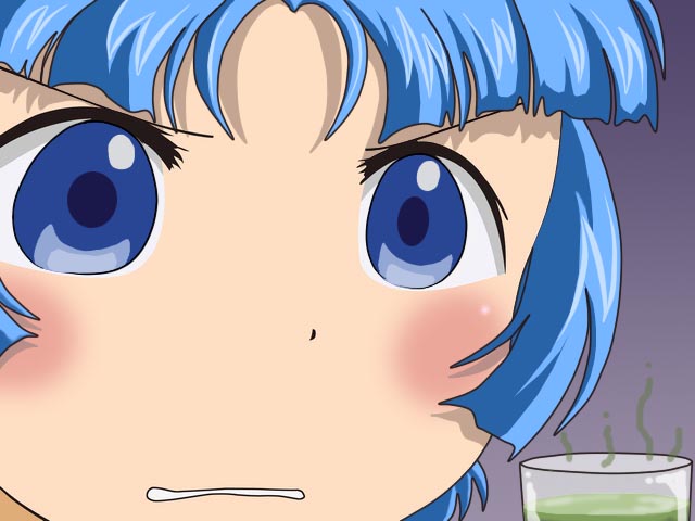kusuha mizuha, banpresto, super robot wars, super robot wars original generation, blue eyes, blue hair, gununu (meme), meme