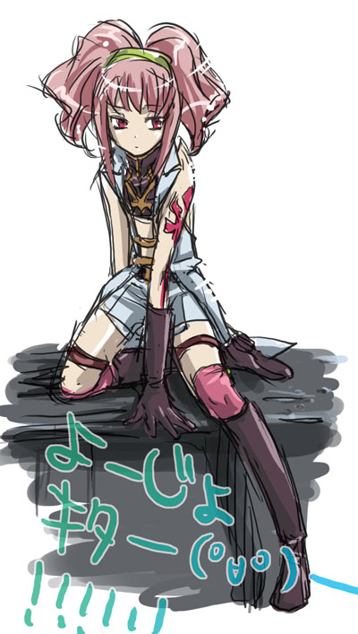 eikichi (hp001), anya alstreim, code geass, 00s, 1girl, female focus, gloves, solo, thighhighs