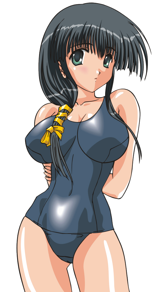 artist request, character request, copyright request, tagme, 1girl, female focus, one-piece swimsuit, solo, swimsuit